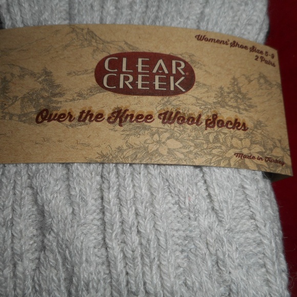 Clear Creek Accessories 2 Pair Clear Creek 32 Merino Over The Knee Socks Poshmark